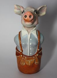 Schwein Statuette