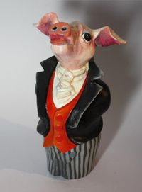 Schwein Statuette
